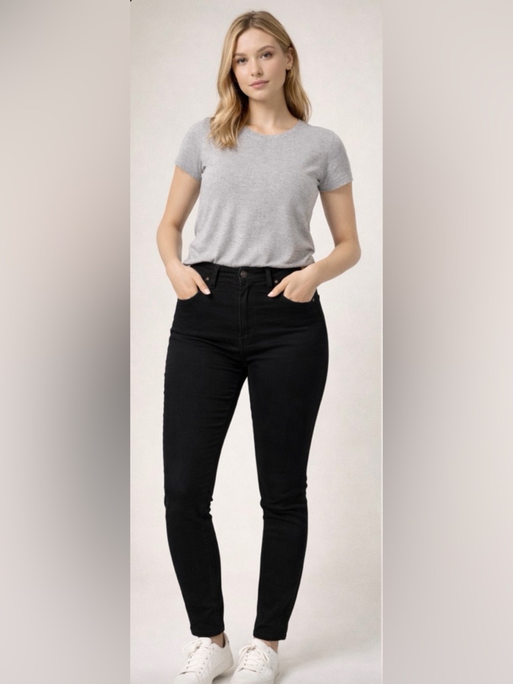 SIZE 4 P 🔥NYDJ Black High-Rise Skinny Jeans NWT, SEXY, BOOTY LIFTING, JEANS